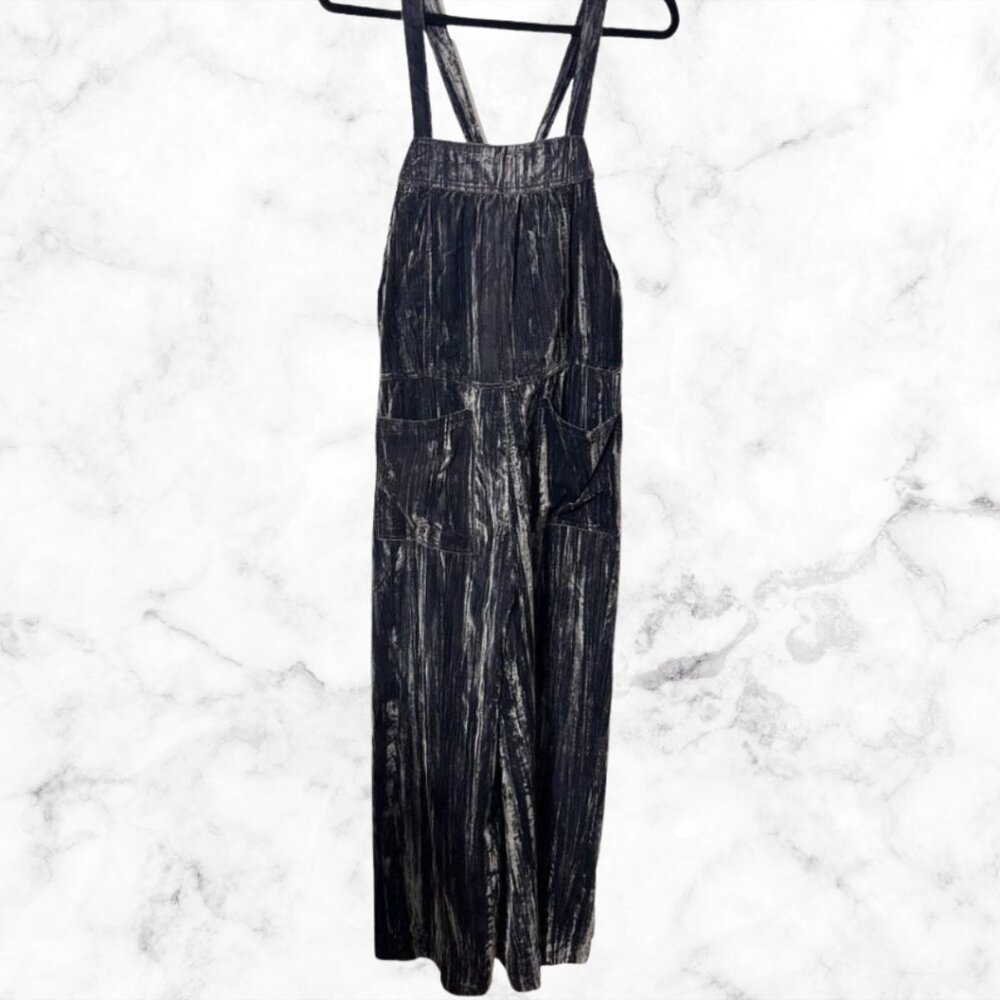NATURAL LIFE | Velvet Jumpsuit XL | Women's Wide Leg One-Piece - Picture 6 of 16